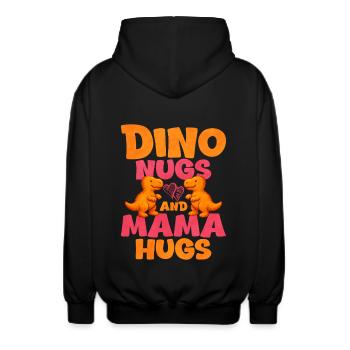 Chicken Nugget - Unisex Kapuzenjacke - Schwarz - Hinten - AI Model Male 185 light (185cm)