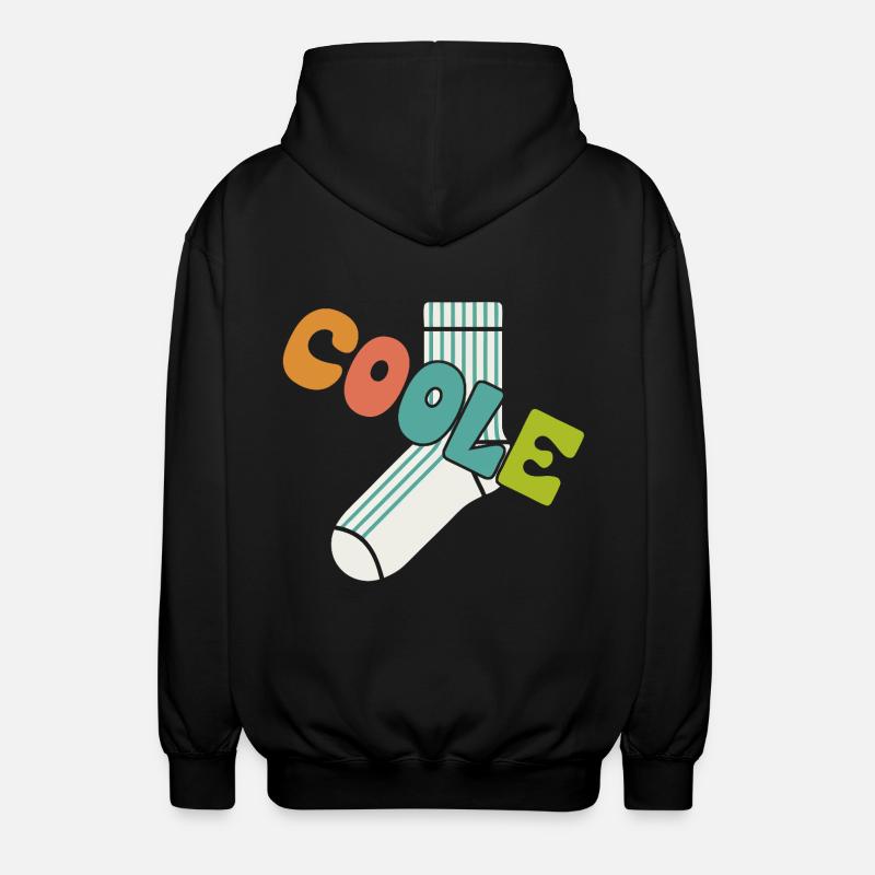 Chaussette cool - design motivant amusant - Veste à capuche unisexe - noir