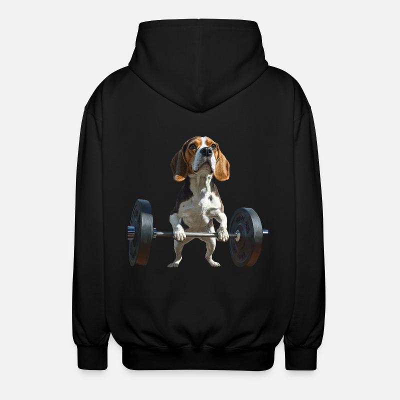 Beagle - Unisex Kapuzenjacke - Schwarz