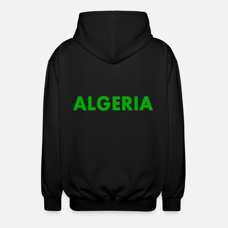 Algerien - Unisex Kapuzenjacke - Schwarz