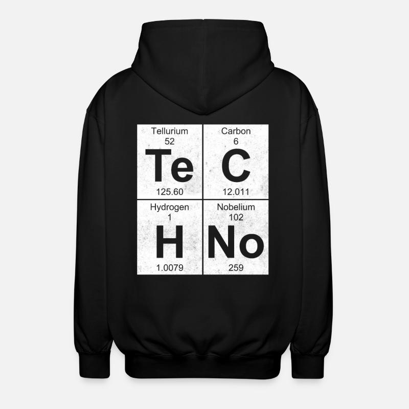 TeCHNo ELEMENTS BLOCKS - Unisex Kapuzenjacke - Schwarz