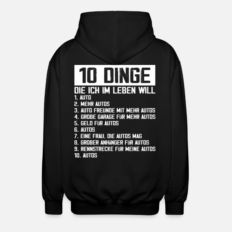 Auto Tuning Schrauber - Unisex Kapuzenjacke - Schwarz