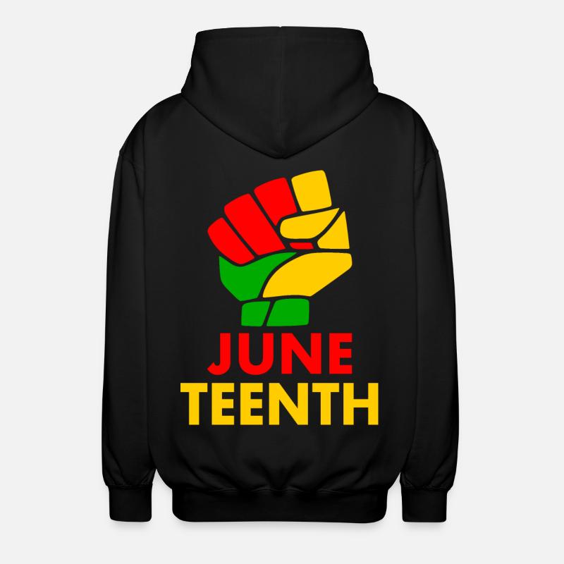 juneteenth - Veste à capuche unisexe - noir