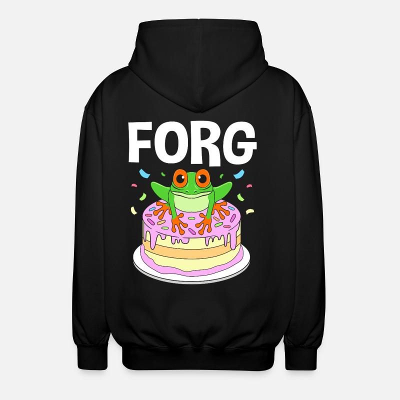 Laubfrosch Frosch - Unisex Kapuzenjacke - Schwarz