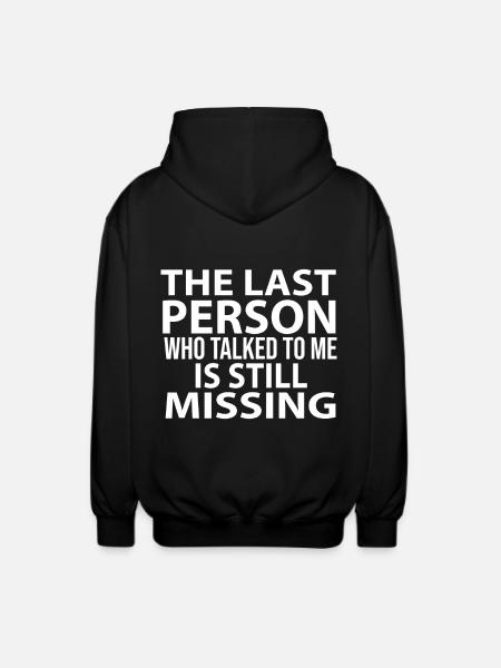 funny sayings - Unisex Hooded Jacket - black