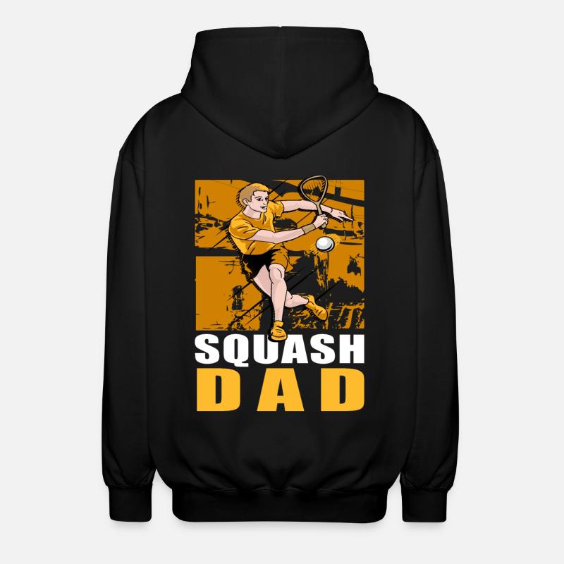 Squash Dad - Unisex Hooded Jacket - black