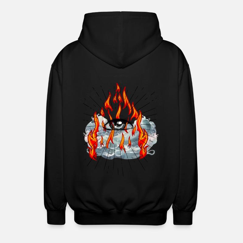 Illuminati Eye Dieu Messie Jésus - Veste à capuche unisexe - noir