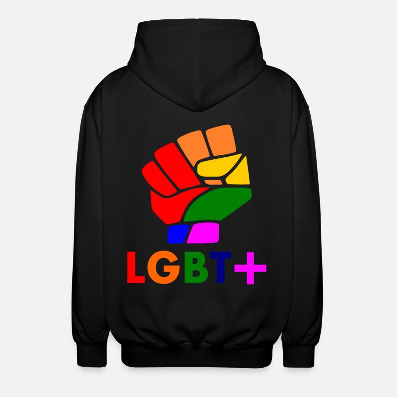 Lgbt - Veste à capuche unisexe - noir