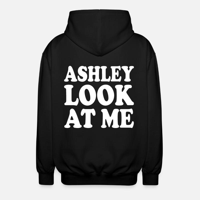 Ashley look at me - Unisex Hooded Jacket - black