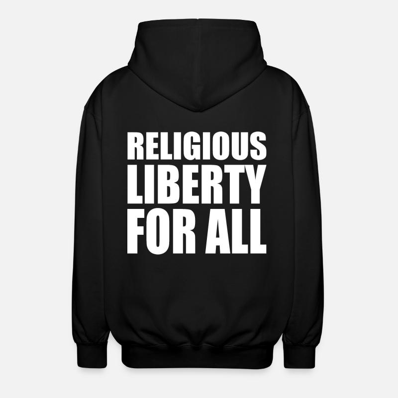 religious liberty for all - Veste à capuche unisexe - noir