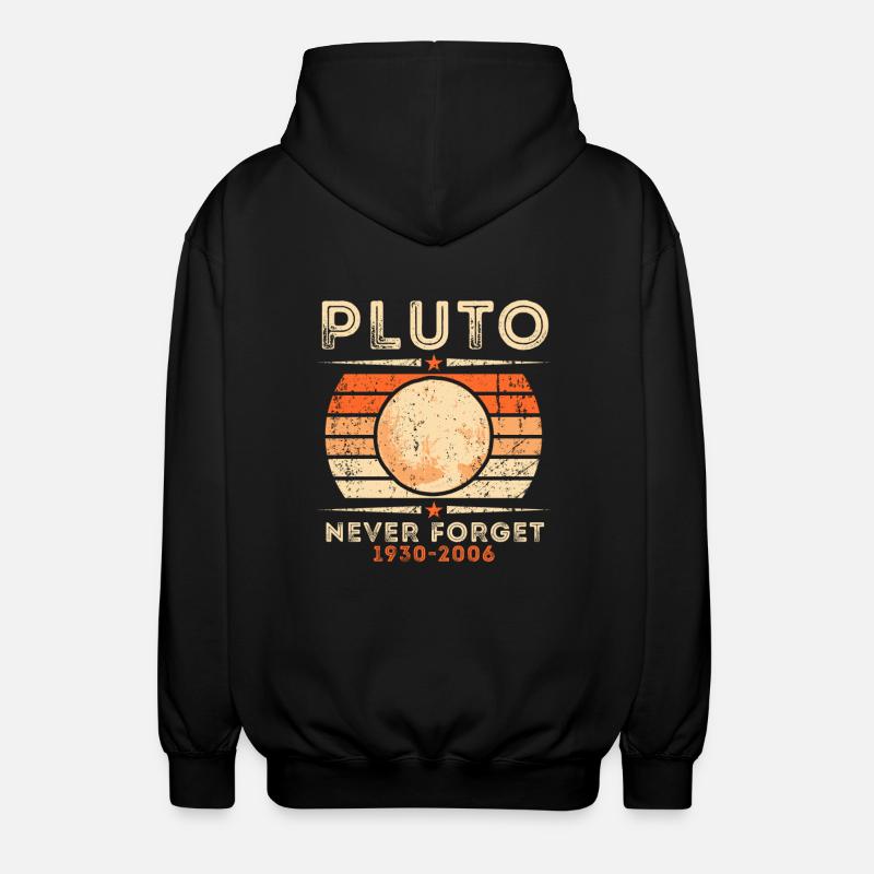 Pluto Retro Keepsake - Unisex Hooded Jacket - black