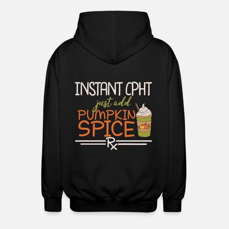 Instant CPHT | Pharmacy - Unisex Hooded Jacket - black