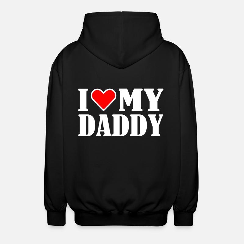 I love my dad - Veste à capuche unisexe - noir