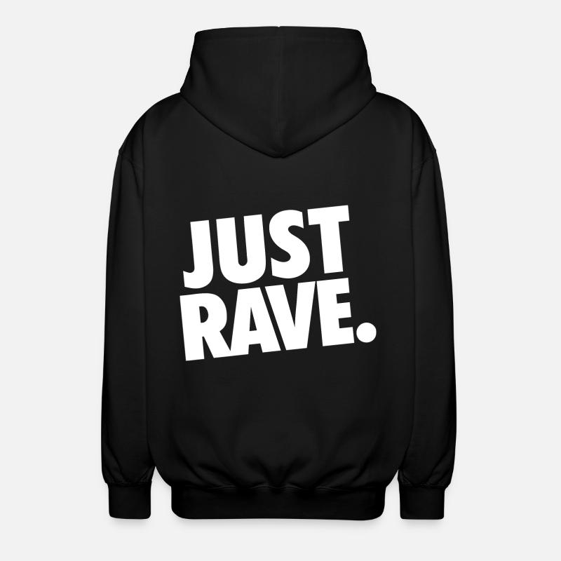 JUST RAVE - Unisex Kapuzenjacke - Schwarz