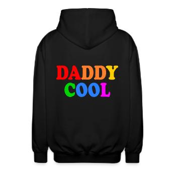 Daddy cool - Veste à capuche unisexe - noir - Dos - AI Model Male 185 light (185cm)