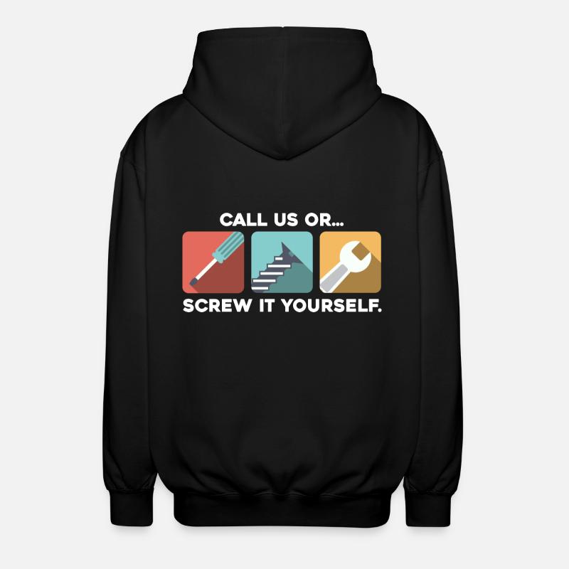 Handwerker - Unisex Kapuzenjacke - Schwarz