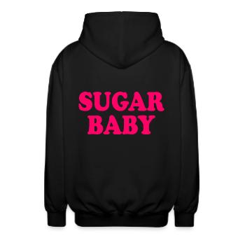 Sugar baby - Unisex Kapuzenjacke - Schwarz - Hinten - AI Model Male 185 light (185cm)
