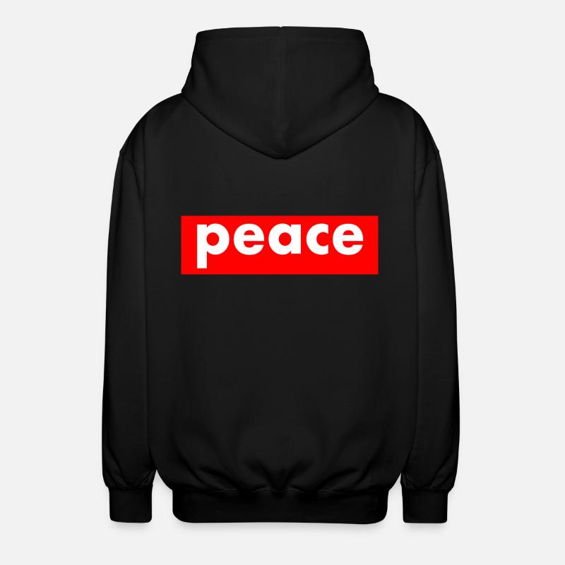 Peace - Veste à capuche unisexe - noir