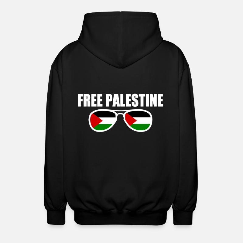 Free palestine - Veste à capuche unisexe - noir