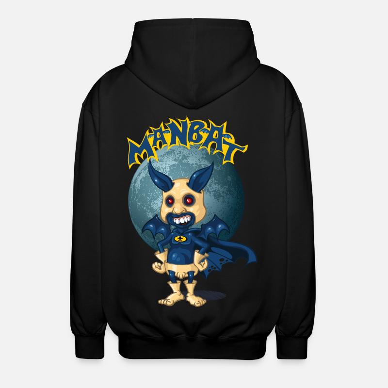 Man Bat - Unisex Hooded Jacket - black