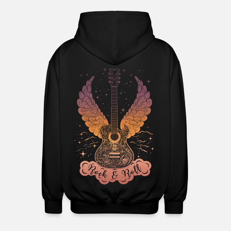 Rock & Roll Guitar - Veste à capuche unisexe - noir
