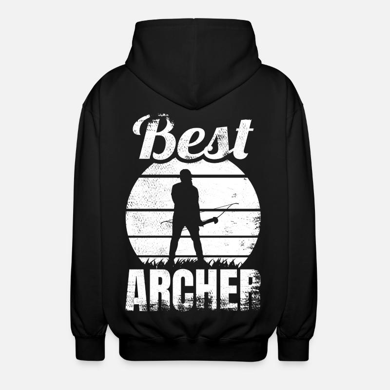 Bester Bogenschütze - Unisex Kapuzenjacke - Schwarz