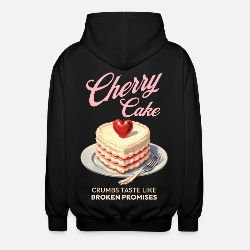 Cherries Cherry Pie Baking Gift - Unisex Hooded Jacket - black