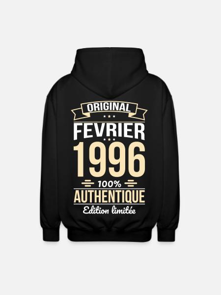 30th Anniversary - Original - February 1996 - Unisex Hooded Jacket - black