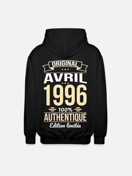 30th Anniversary - Original - April 1996 - Unisex Hooded Jacket - black