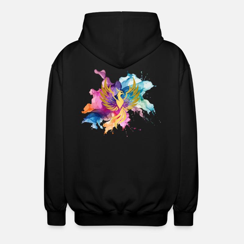 Phönix - Unisex Kapuzenjacke - Schwarz