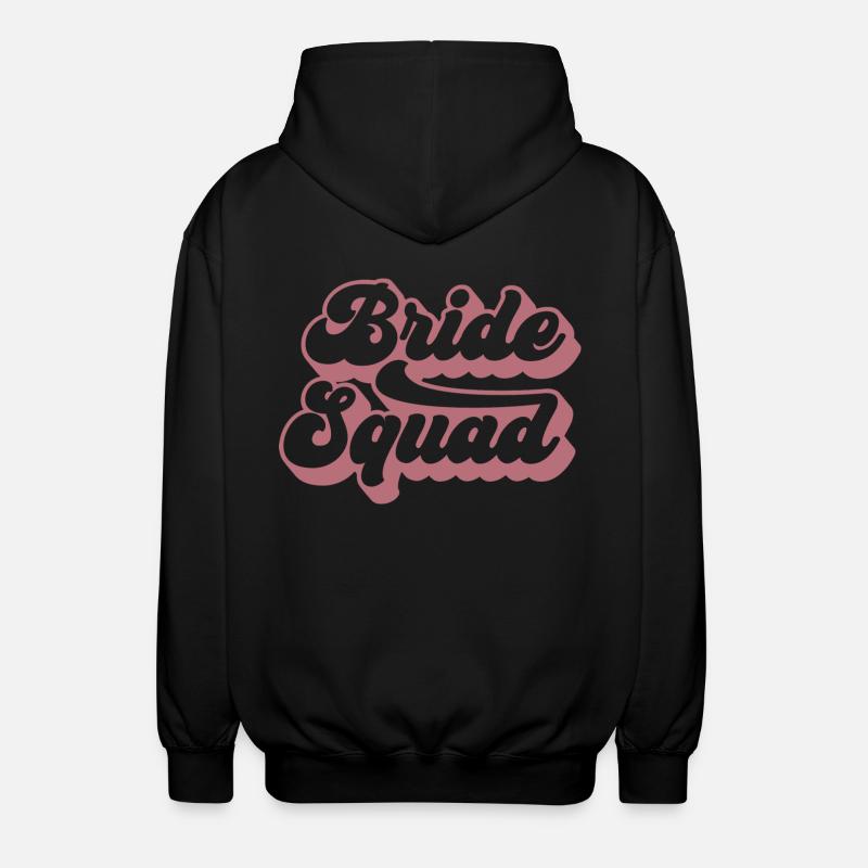 Bride Squad - Junggesellinnenabschied - Unisex Kapuzenjacke - Schwarz