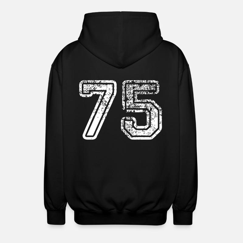 75 - Unisex Hooded Jacket - black