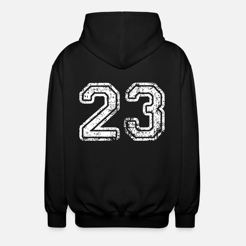 23 - Unisex Kapuzenjacke - Schwarz
