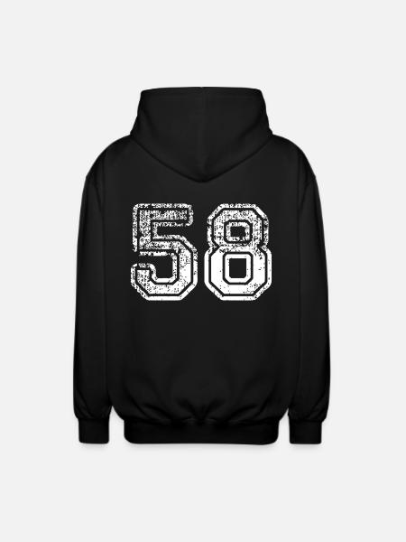 58 - Unisex Hooded Jacket - black