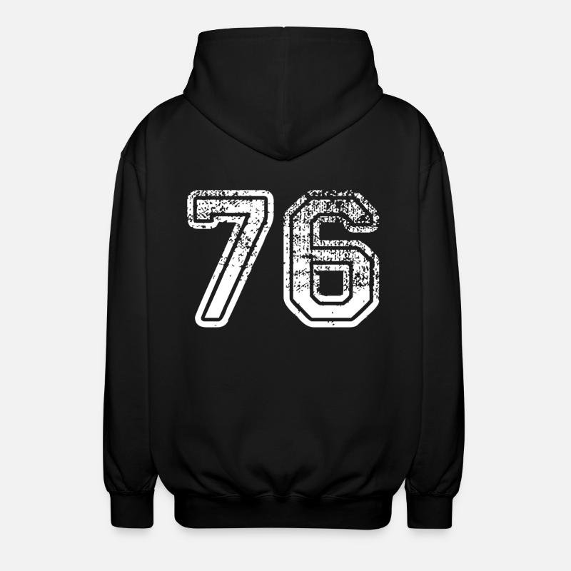 76 - Veste à capuche unisexe - noir