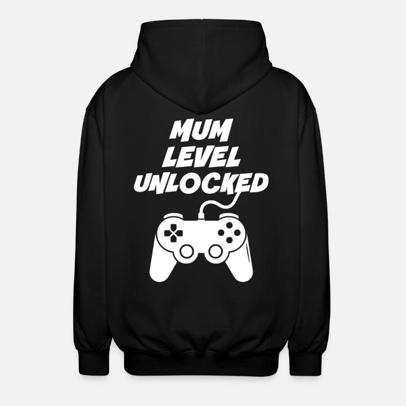 Mutter-Level freigeschaltet - Unisex Kapuzenjacke - Schwarz