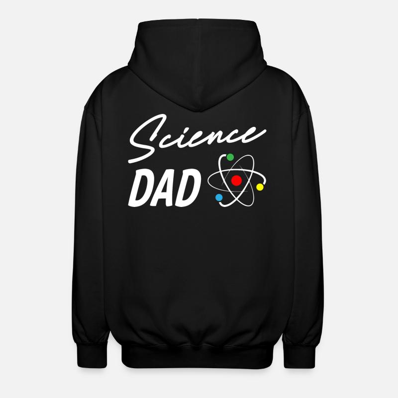 Science Dad - Unisex Kapuzenjacke - Schwarz