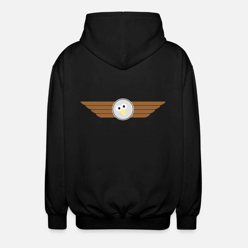 Insigne de vol d'oiseau - Veste à capuche unisexe - noir