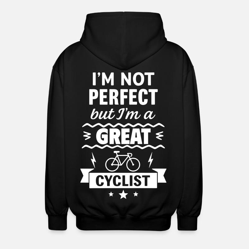 Super-Radfahrer - Unisex Kapuzenjacke - Schwarz
