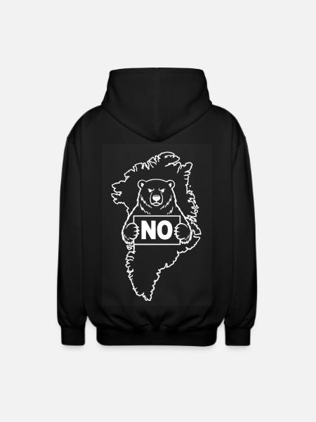 Greenland Is Not For Sale - Unisex Hooded Jacket - black
