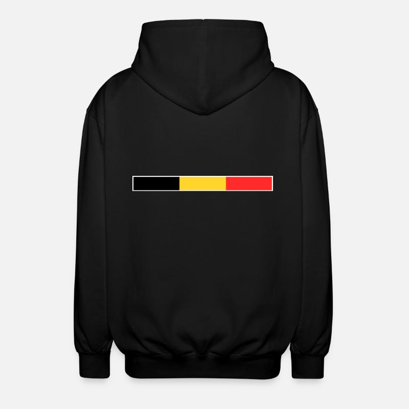 Drapeau Belgique - Veste à capuche unisexe - noir