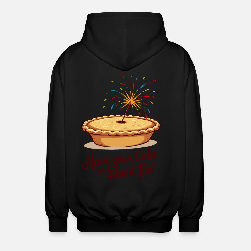 Süßer Apfelkuchen - Unisex Kapuzenjacke - Schwarz