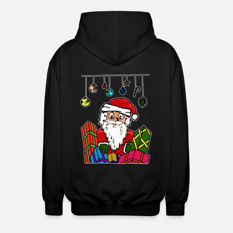Chemise cadeau Père Noël Nicolas - Veste à capuche unisexe - noir
