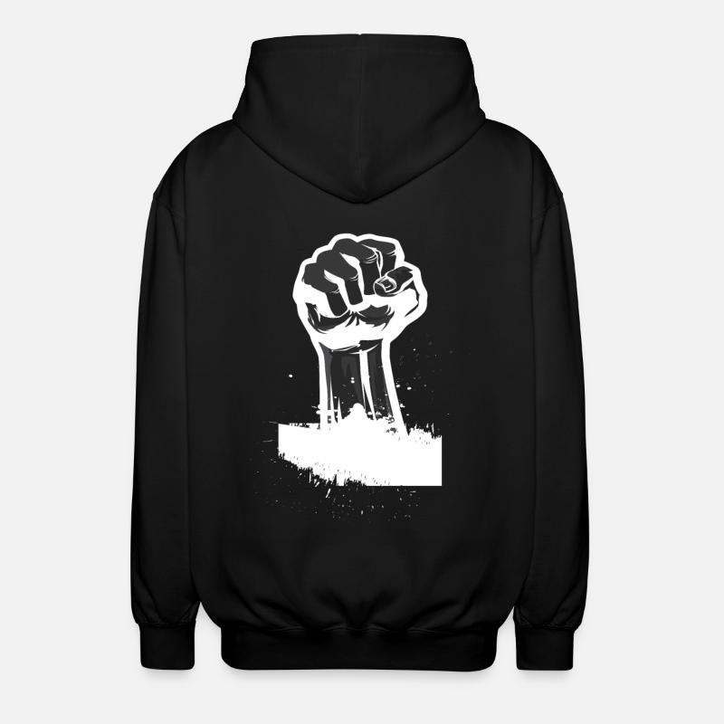 Revolution Faust Geschenk - Unisex Kapuzenjacke - Schwarz