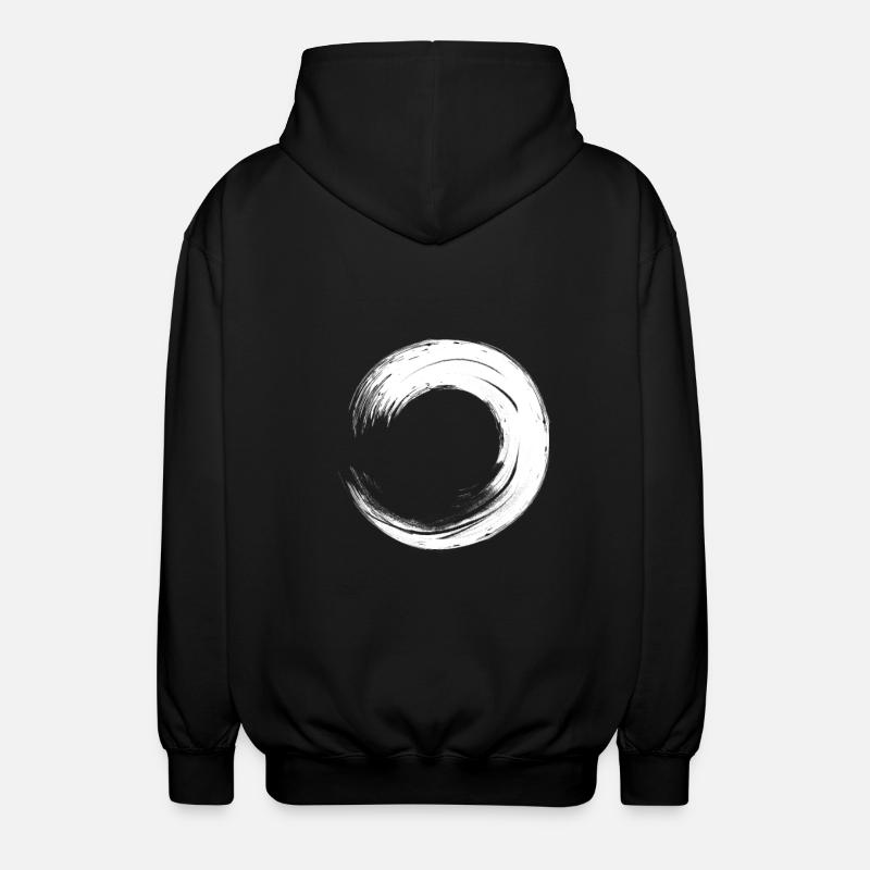 Kreis - Unisex Kapuzenjacke - Schwarz