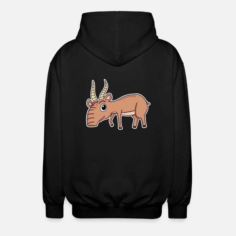 Antilope - Unisex Kapuzenjacke - Schwarz