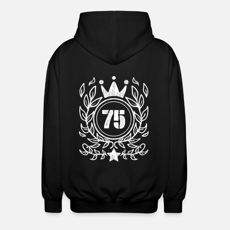 Couronne à 75 numéros - Veste à capuche unisexe - noir