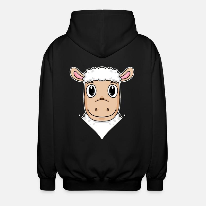 Illustration de moutons - Veste à capuche unisexe - noir