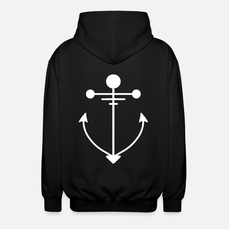 Ancre - Veste à capuche unisexe - noir