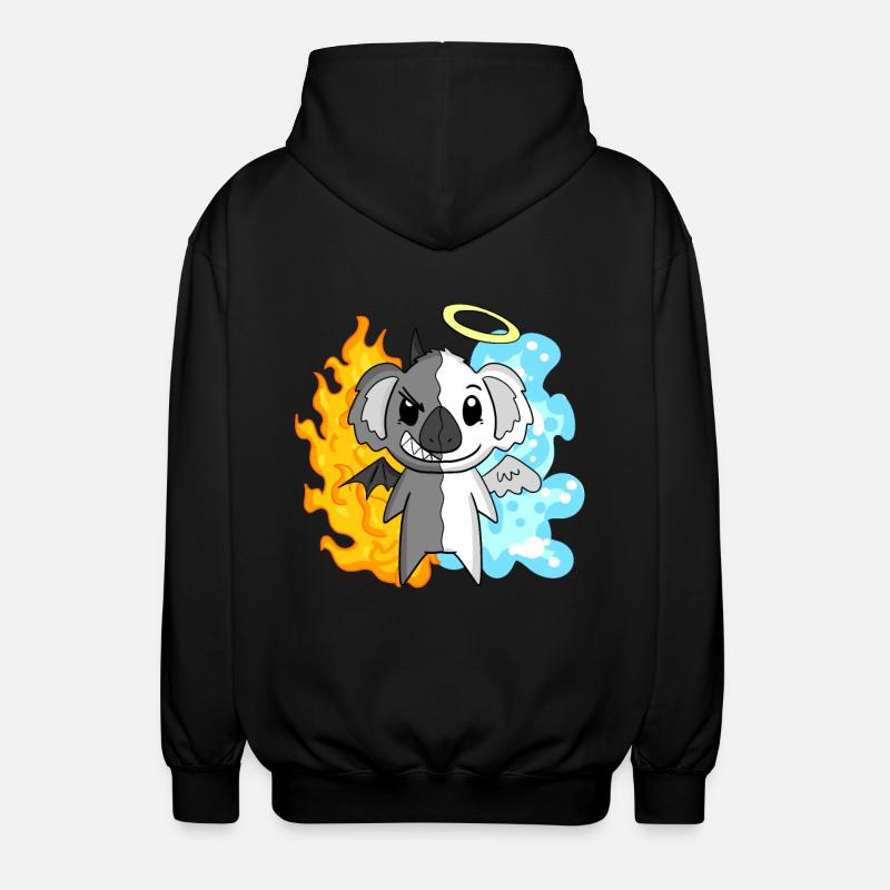Koala - Anges et Diables - Veste à capuche unisexe - noir